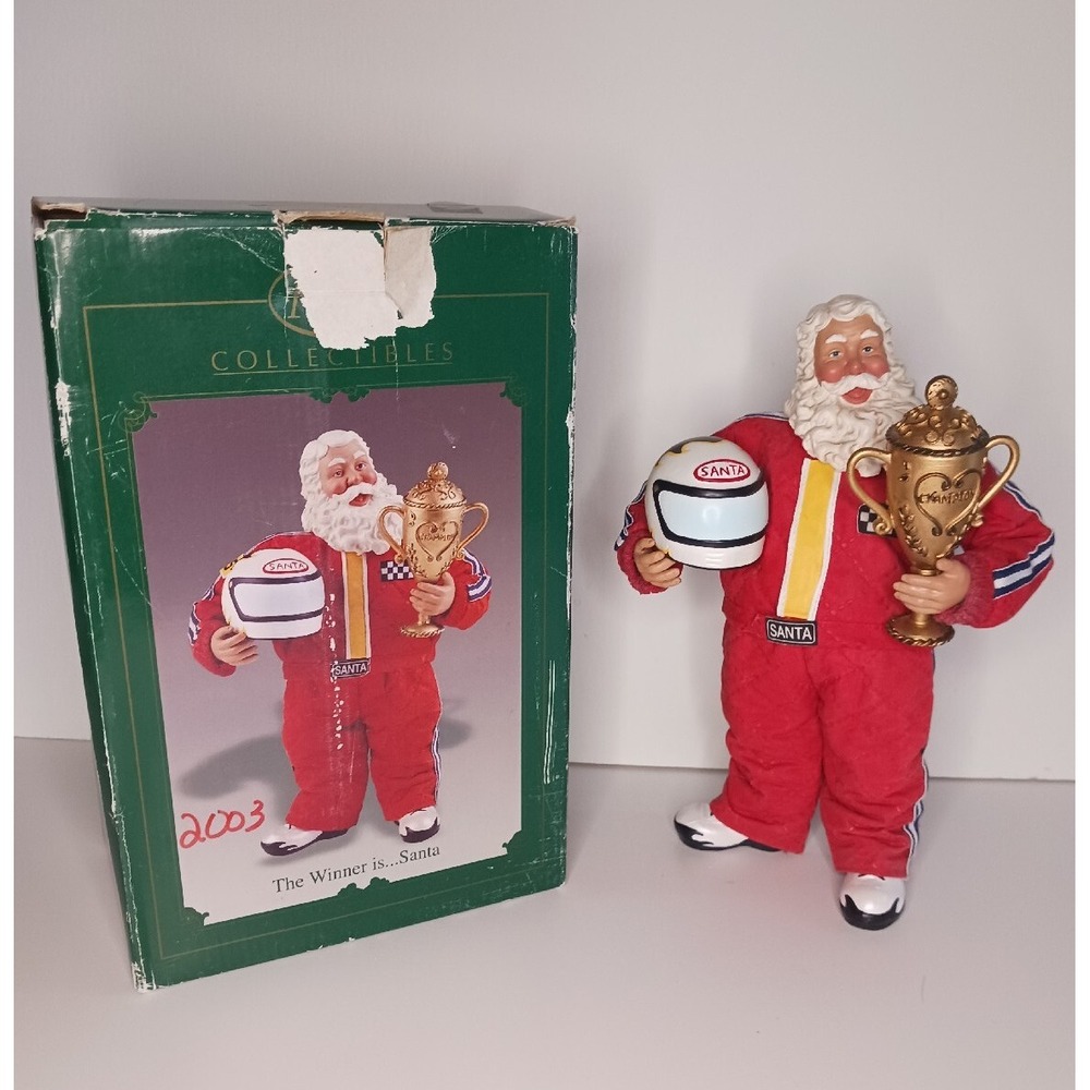 KSA Collectibles Kurt Adler The Winner Is ...Santa. Christmas Nascar Racing
